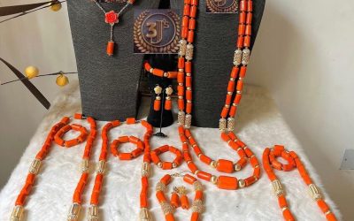 Benin Coral Bead Necklace