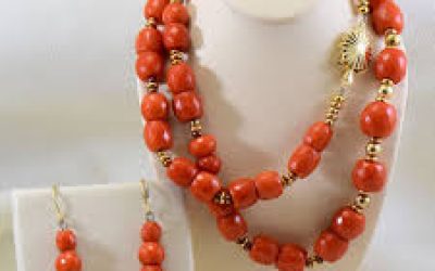 Coral Beaded Necklace